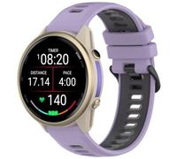 YKNIUFLY Bracelet Compatible avec Garmin Forerunner 570 47mm/970/265/265 Music/255/255 Music, Compatible avec Garmin Venu 3, Silicone Souple TPU, Antidérapant, de Rechange Réglable.(Violet noir)