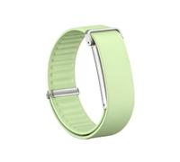YKNIUFLY Bracelet de Remplacement pour Google Fitbit Air, Silicone Hypoallergène Monobloc et Réglable, Cadre de Protection Métallique Intégré, Modèle Sport Unisexe (Vert Citron)