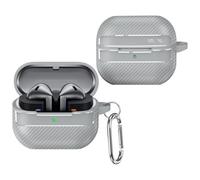 YKNIUFLY Ecouteurs Bluetooth Étui Compatible avec Samsung Galaxy Buds 3/Buds 3 Pro/Buds 3 FE, TPU Souple, Protection Intégrale à 360° Housse.(Gris)