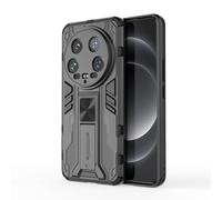 YKNIUFLY Housse étui pour Xiaomi 14 Ultra Coque, PC Dur + TPU Souple, Support Invisible, Feuille de Fer Magnétique, Anti-Chute, Étui Cover pour Xiaomi 14 Ultra.(Noir)