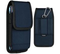 ykooe Pochette ceinture de qualité supérieure pour téléphone portable iPhone 16 15 14 13 12 11 Pro Max, Samsung Galaxy S21 FE S22 S23 S24 S25 Ultra A54 A53 A34 A33 A23 XL/bleu