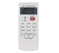 YKR-H/102E Télécommande de rechange AC Sub YKR-H/006E compatible avec inverseur auxiliaire climatiseur de pièce ACDC12C ACDC18C ACDC12C-IDU ACDC18C-IDU ACDC12C-ODU ACDC18C-ODU FH Series Asw-fh