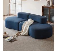 YKSJDFH Ensemble de canapés modulaires compressibles économiques - Canapé Compact pour Salon, Meuble Compact et Facile à déplacer pour Petits espaces, Bleu (Assemblage sans Outils)