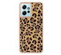 YKTO Etui pour Téléphone Portable Imprimé léopard Coque Silicone Antichoc Xiaomi Redmi Note 12 4G Fashion Trend Coque Brillante Anti-Rayures Coque Silicone Flexible PC Coque Pailletée,Motif léopard