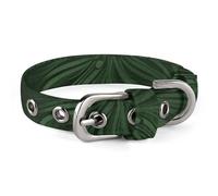 YKUDBN Collier mignon pour animal de compagnie, motif floral vert chasseur, collier réglable pour chien, collier pour chat, convient pour les chiens de petite et moyenne taille