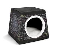 YKUDBN Cozy Capsule Nid pour petits chats et chiens, formule mathématique imprimée portable pour petit animal de compagnie, nid pour petit animal de compagnie, nid pour petit animal