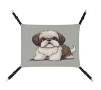 YKUDBN Hamac portable en toile pour animal domestique, imprimé Shih Tzu élégant, idéal pour les petits animaux de compagnie, respirant, peu encombrant et facile à nettoyer