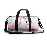 YKUDBN Sac de sport pour homme et femme avec compartiment à chaussures, 45 cm/22,9 cm/22,9 cm, motif flamant rose, 45 cm/22,9 cm/22,9 cm, Love Flamingo, 17.7in/9in/9in