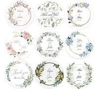 yky Lot de 100 étiquettes autocollantes personnalisées pour mariage, décorations de fête (3 cm)