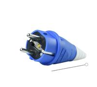 YKYNCJJT Prise de Courant Industrielle Double pôle Style européen, connecteur étanche à 2 cœurs 10A, générateur Deux Trous 220V(2-pin10Aplug)