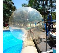 YLANMEI Ballon de Plage Gonflable géant à Bulles pour Adultes et Enfants, Ballon de Plage, Ballon de Jardin, Ballon en Caoutchouc Souple, Super Ballon à Bulles d'extérieur 1.5mCustomized