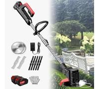 YLANMEI Tondeuse à Gazon électrique multifonctionnelle au Lithium Domestique, Outil de Jardinage sans Fil réglable en Hauteur, adapté aux Parcs, Jardins et pelouses 24V/4.0Ah