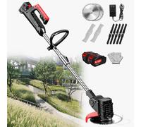 YLANMEI Tondeuse à Gazon électrique, Petite Batterie au Lithium Rechargeable pour l'extérieur, Portable, agricole, pour arbustes, vergers, pelouse, Cour, Jardin 24V/4.0Ah