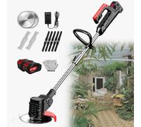 YLANMEI Tondeuse à Gazon électrique portative avec Trois Lames détachables, Petite Tondeuse à Gazon multifonctionnelle pour l'extérieur et la Maison, 1880W 24V/4.0Ah