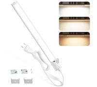 Ylatoial Éclairage LED pour armoire de cuisine 41 cm, luminaire encastrable à intensité variable avec capteur sans contact, bandeau encastrable ultrafin pour cuisine, chambre à coucher
