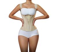 YLCYDLYU Ceinture De Sudation Ceinture De Modélisation De Modélisation De L'Estomac Plat À Double Compression Double Compression À Double Compression-Beige-XL