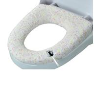 YLCYDLYU Housse pour Abattant WC Lot De 2 Coussins De Siège De Toilette en Peluche Mignons, Anneaux De Siège De Toilette Épaissis pour La Maison pour Toutes Les Saisons-Rose-45 * 36