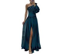 YLCYDLYU Robe Invité Mariage Élégant Une Robe De Soirée À La Taille D'Épaule Femmes Fashion Stripe Imprime-04 Impression-M
