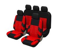 YLCYGJ Auto Ensembles Housses Siège pour Hyundai i40 VF Wagon Estate 2012-2015 2016 2017 2018 2019, Respirant Nonslip Tissu Lavable Avant et Arrière Protecteurs de Siège Accessoires,E/Red