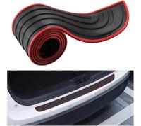 YLCYGJ Protection Pare Choc Voiture pour Land Rover Discovery Sport 2015 2016 2017 2018，Autocollante Anti-Rayures Antidérapant Protection Seuil de Coffre Voiture Trim Accessoires,104cm×9cm-B/Red