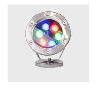 Yldessm&EU Lampe sous-Marine LED 24V, Basse Tension, étanche IP68, en Acier Inoxydable, for Fontaine, Jardin, Cascade(Warm White,6W)