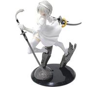 YLEAFUN 2B Figurine 2Byorha - Figurines d'action - Anime 2B - En PVC - Personnage d'anime 2Byorha - Modèle 18 cm - Ornements décoratifs de bureau