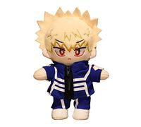 YLEAFUN Anime MHA Bakugou Katsuki Peluche Peluche Douce Coussin Mignon Personnages Pendentif Sac à Dos Porte-clés 20 cm, Cadeau pour les Fans