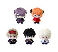 YLEAFUN Figurine en peluche Anime Sakata Gintoki Kagura Hijikata Toushirou 12 cm
