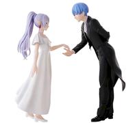 YLEAFUN Frieren Figure 2 pièces Anime Personnage Sculpture PVC Poste debout Modèle Maison Chambre Décorations Cadeaux pour les fans