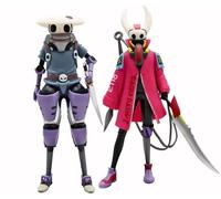 YLEAFUN Jeu Anime Hollow Silksong Figurine Hornet can & Quirrel Modèle PVC Style Mécanique Debout Modèle Statue 16 cm