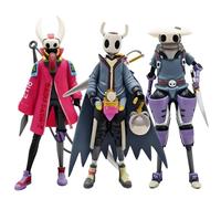 YLEAFUN Jeu animé Hollow Silksong Figurine Quirrel 3 pièces Modèle PVC Style mécanique Position debout Modèle Statue 16 cm