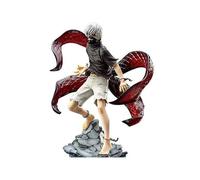 YLEAFUN Kaneki Ken Figurine d'action anime 22 cm Statue de collection avec socle, modèle d'affichage de bureau pour les fans d'anime, décoration de Noël, cadeaux d'anniversaire pour amis