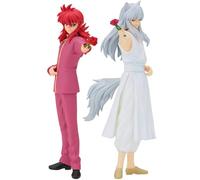 YLEAFUN Kurama Lot de 2 figurines d'anime Figurine d'action Modèle Statue PVC 19/17 cm Décoration de bureau Décoration de Noël Chambre à coucher