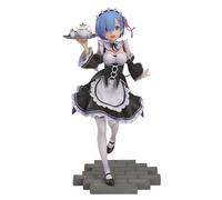 YLEAFUN Remu Fiugre Figurine anime Mignon Remu Statue Modèle PVC Anime Fille Style Belle Fille 22 cm Style Belle Fille Style Belle Fille