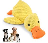 YLEEOW - Canard apaisant pour chien - Jouet mignon sans rembourrage en tissu durable avec son charlatan pour jouer à l'intérieur