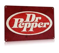 Ylens Dr Soda Pop Store Plaque murale en métal avec inscription « Pepper » - 20,3 x 30,5 cm