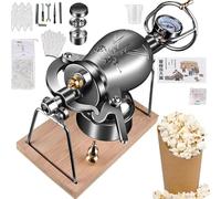 YLFFFZXK Machine à Riz soufflé, Canon à Pop-Corn Chinois, Machine à Pop-Corn Manuelle, Petite Machine à Pop-Corn pour cuisinière, Machine à Pop-Corn à Pression rétro pour la Maison (300 ML)