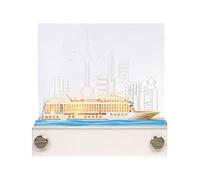 YLFODTLUG Bloc-notes 3D, bloc-notes adhésif 3D, décorations de bureau, porte-stylos et plans quotidiens peuvent servir de décoration élégante pour votre lieu de travail ou bureau à domicile