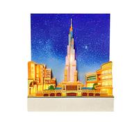 YLFODTLUG Bloc-notes 3D, carte en papier 3D, papier épais et écriture lisse en font un excellent cadeau pour Noël, anniversaires et autres fêtes