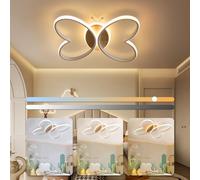 YLFXL Plafonnier LED 50W 5000LM Plafonnier Chambre Enfant, Lustre Chambre Enfant avec Dimmable Télécommande, 38cm Lampe Plafond Butterfly créatif pour Salon, Chambre à Coucher, Chambre d'enfant