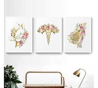 YLHKME Tableaux Anatomie Médecin Médical Impression sur Toile Affiche Tableau Decoration Murale Salon,pour Médecin Cabinet Médical Deco (Sans Cadre,3X60X90CM)