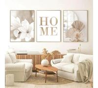 YLHKME Tableaux Paysage Pampa Herbe Beige Plantes Impression sur Toile Affiche Tableau Decoration Murale Salon,pour Salon et Chambre à Coucher Deco Maison (Sans Cadre,3X50X80CM)