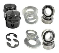 YLHMG 1 jeu de bagues roue avant remplacement, Kit Conversion for Husqvarna, tondeuse à gazon 532009040 9040H Kit de roues pour tondeuse à gazon