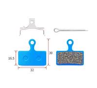 YLHMG for Shimano, for G01S G03A XRE Br-M9000 SLX M6000 M675 vélo hydraulique Alfine S700 Deore M615, 4 Paires de Plaquettes de Frein à Disque de vélo VTT Plaquettes de Frein pour vélo(Blue)