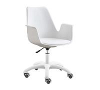 YLHMNE Chaises de Cuisine rembourrées épaisses Chaise de Bureau Chaise d'ordinateur pivotant Levage ménage Chambre Meubles Dossier chaises de Bureau(Nylon Five-Star Foot)