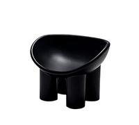YLHMNE Chaises de Cuisine rembourrées épaisses Chaise de Jambe d'éléphant Repose-Pieds Tabouret Maison d'extérieur(Black Stool)