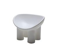 YLHMNE Chaises de Cuisine rembourrées épaisses Chaise de Jambe d'éléphant Repose-Pieds Tabouret Maison d'extérieur(White Stool)