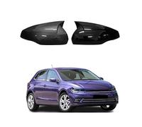 YLINNB Coque de Rétroviseur pour Volkswagen Polo AW MK6 2018-2024 2025, ABS Couvercle de Rétroviseur Latéral de Remplacement Accessoires Automob Design Élégant,Carbon Fiber Pattern