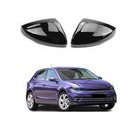 YLINNB Coque de Rétroviseur pour Volkswagen Polo AW MK6 2018-2024 2025, ABS Couvercle de Rétroviseur Latéral de Remplacement Accessoires Automob Design Élégant,Left
