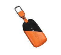 YLINNB Étui pour Clé de Voiture pour Rolls-Royce Ghost/Phantom/Cullinan/Spectre, Support de Boîtier de Protection pour Clés à Distance Accessoires de Voiture Haut de Gamme,Orange